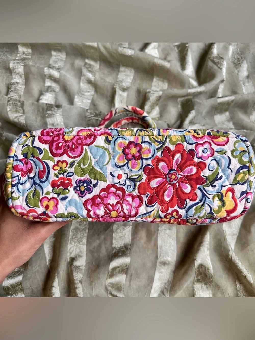 Y2K Vera Bradley Hope Garden Floral White Pink Handbag